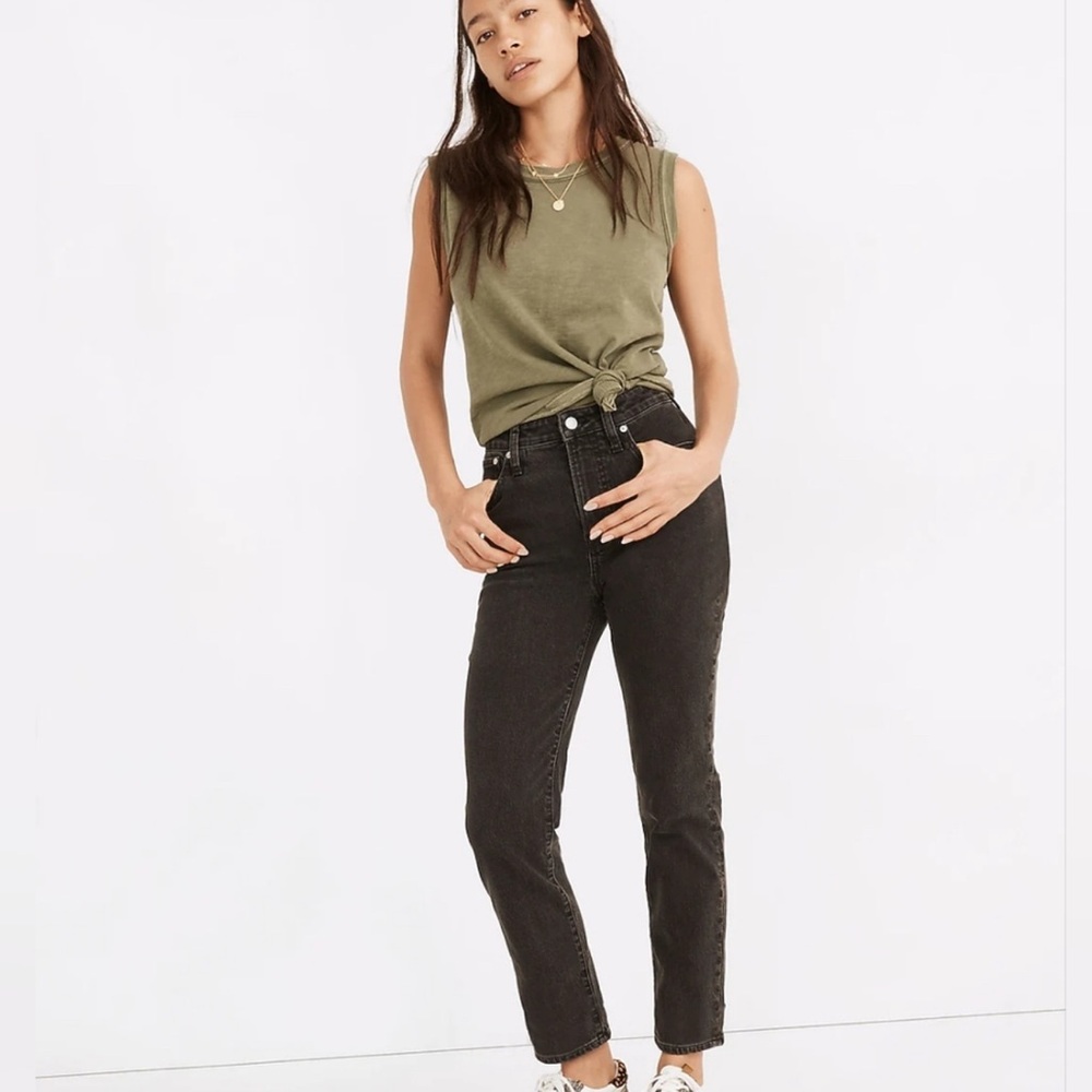 Madewell The Curvy Perfect Vintage Jean High Rise Size W30 Black Lunar Wash NWT